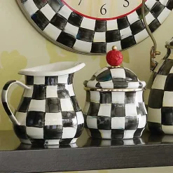 Courtly Check Lidded Sugar Bowl