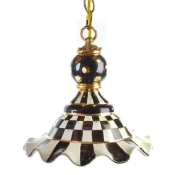 Courtly Check Medium Ceramic Pendant Lamp