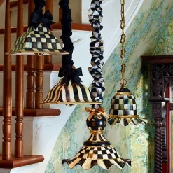 Courtly Check Medium Ceramic Pendant Lamp