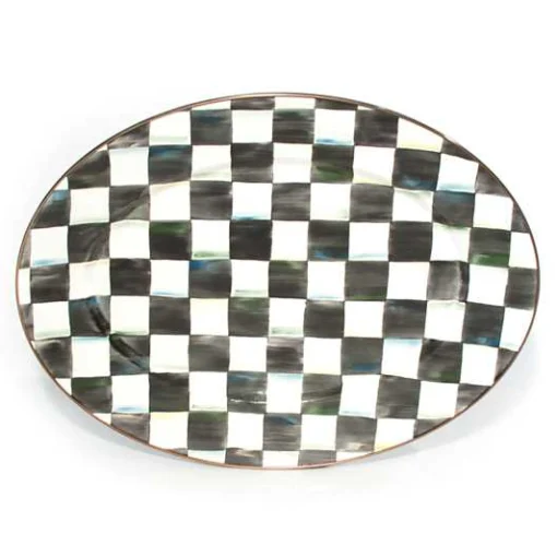 Courtly Check Medium Oval Platter