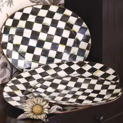 Courtly Check Medium Oval Platter