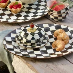 Courtly Check Medium Oval Platter