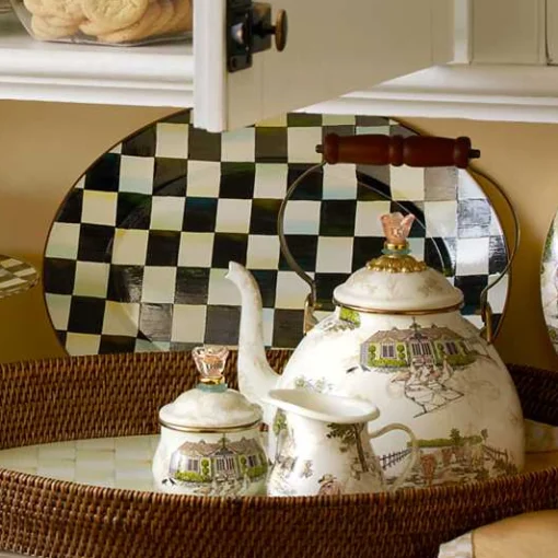 Courtly Check Medium Oval Platter