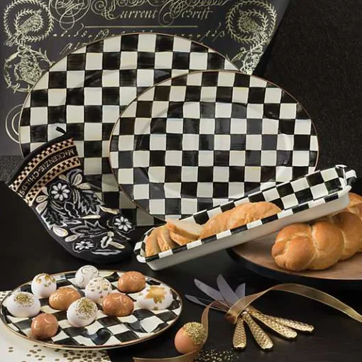 Courtly Check Medium Oval Platter