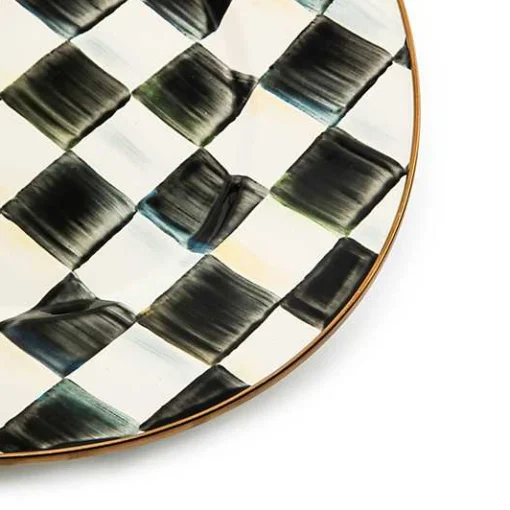 Courtly Check Medium Oval Platter