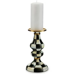 Courtly Check Medium Pillar Candlestick