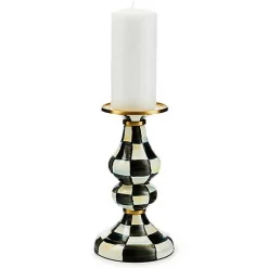 Courtly Check Medium Pillar Candlestick