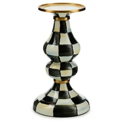 Courtly Check Medium Pillar Candlestick