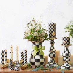 Courtly Check Medium Pillar Candlestick