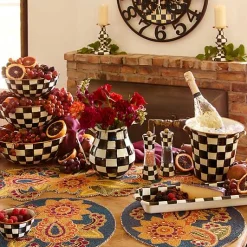 Courtly Check Medium Pillar Candlestick