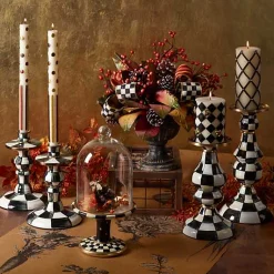 Courtly Check Medium Pillar Candlestick