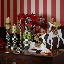 Courtly Check Medium Pillar Candlestick