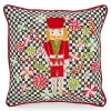 Courtly Check Nutcracker Throw Pillow