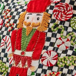 Courtly Check Nutcracker Throw Pillow