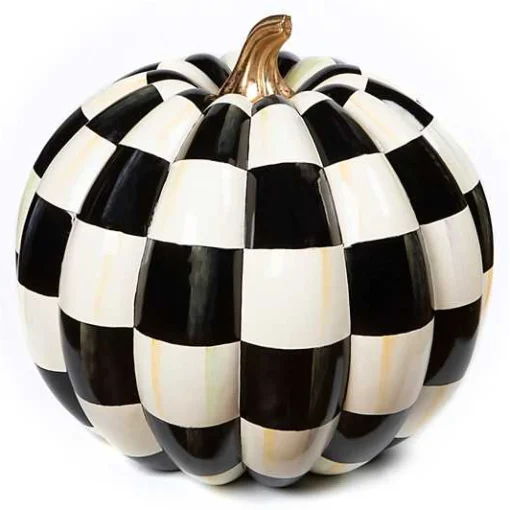 Courtly Check Outdoor Pumpkin