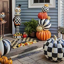 Courtly Check Outdoor Pumpkin