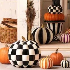 Courtly Check Outdoor Pumpkin