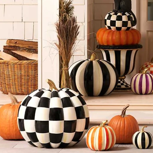 Courtly Check Outdoor Pumpkin