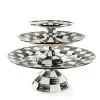 Courtly Check Pedestal Platters, Set of 3