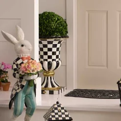 Courtly Check Pedestal Urn