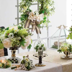 Courtly Check Pedestal with Cloche