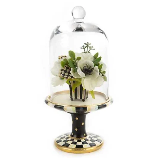 Courtly Check Pedestal with Cloche