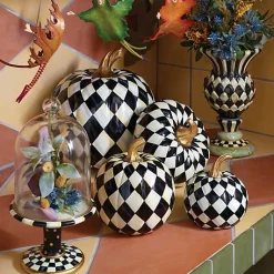 Courtly Check Pedestal with Cloche