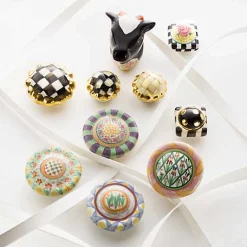 Courtly Check Petit Four Round Knob