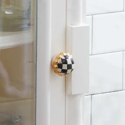 Courtly Check Petit Four Round Knob