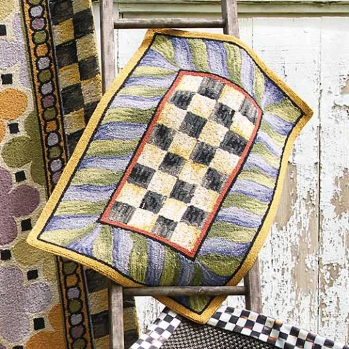 Courtly Check Purple  Green 2' x 3' Rug