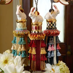 Courtly Check Rabbit Tassel