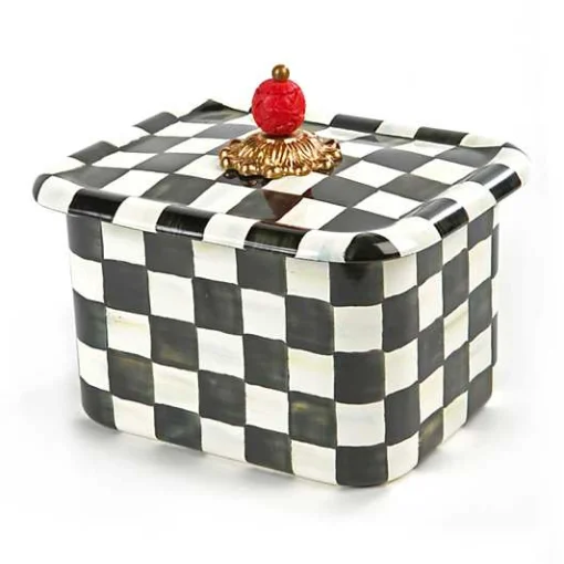 Courtly Check Recipe Box