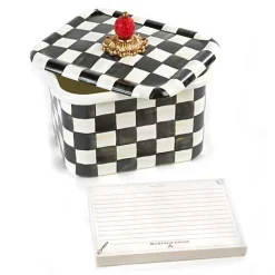 Courtly Check Recipe Box