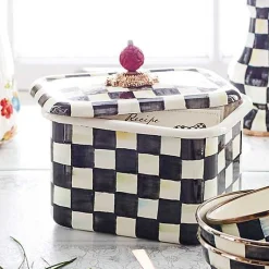 Courtly Check Recipe Box
