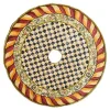 Courtly Check Red  Gold Tree Skirt