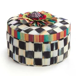 Courtly Check Round Jewelry Box