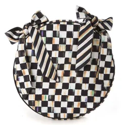 Courtly Check Round Stool Cushion