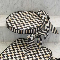 Courtly Check Round Stool Cushion