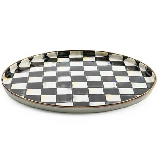Courtly Check Round Tray