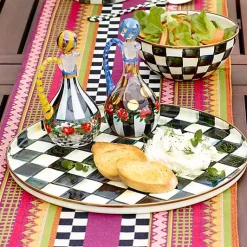 Courtly Check Round Tray