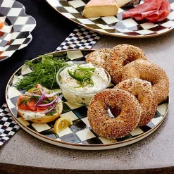 Courtly Check Round Tray