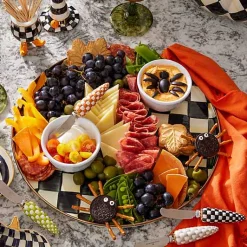 Courtly Check Round Tray