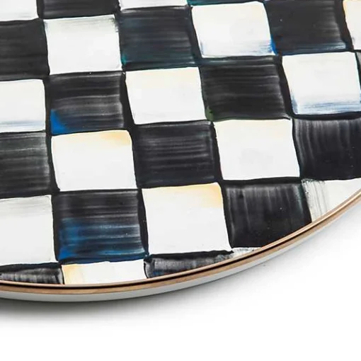 Courtly Check Round Tray
