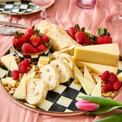 Courtly Check Round Tray