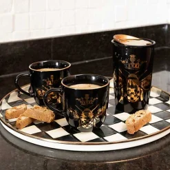 Courtly Check Round Tray