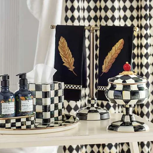 Courtly Check Round Tray