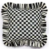 Courtly Check Ruffle Throw Pillow