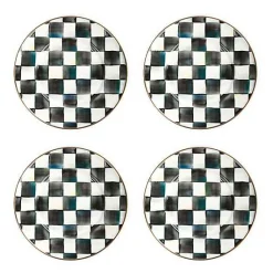 Courtly Check Salad Plates, Set of 4