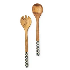 Courtly Check Salad Servers
