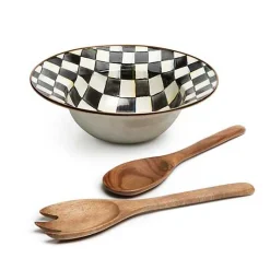 Courtly Check Salad Serving Set